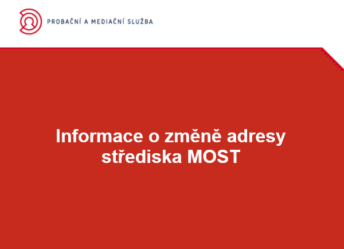 Informace o změně adresy střediska Most